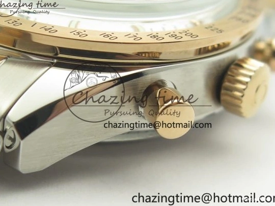 0212 Thermal Speedmaster ’57 Co-Axial SS RG OMF 1:1 Best Edition White Dial On SS RG Bracelet A9300 (Free Leather Strap) 8074